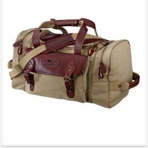 Bob Timberlake 22” Travel Duffel Bag Canvas Leather Duffel New with Tags